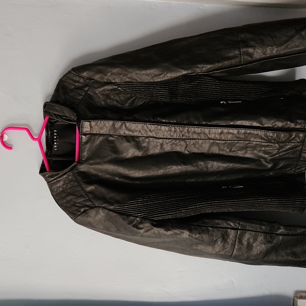 Therapy Women's Faux leather jacket. Size Medium